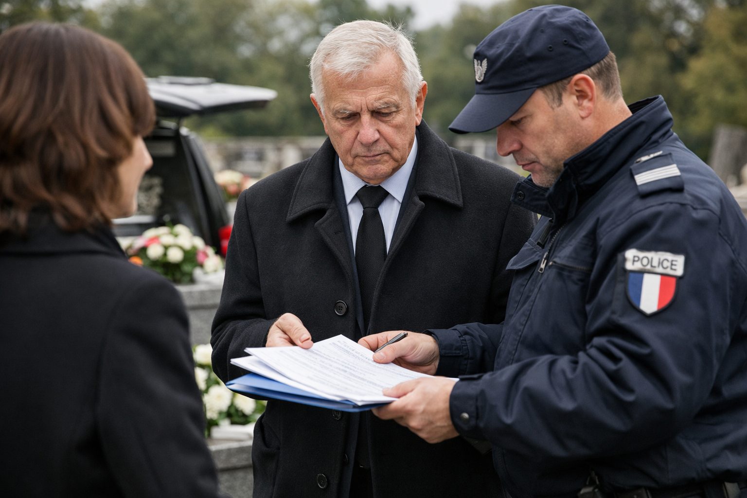 Vérification de documents funéraires pour prolonger le délai des obsèques avec une dérogation préfectorale dans un cimetière