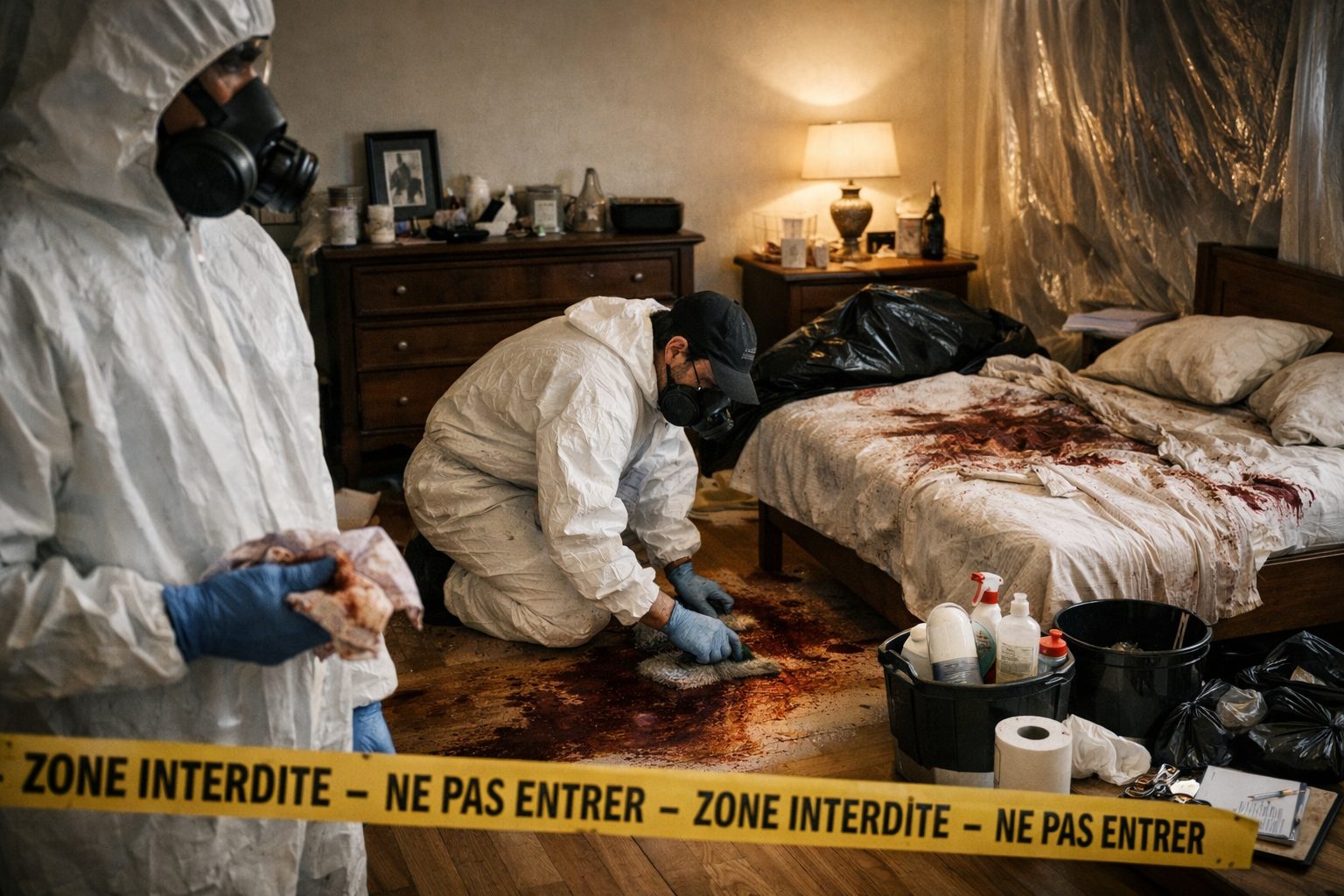 Intervention professionnelle de nettoyage après décès dans un logement dans le cadre d’une succession