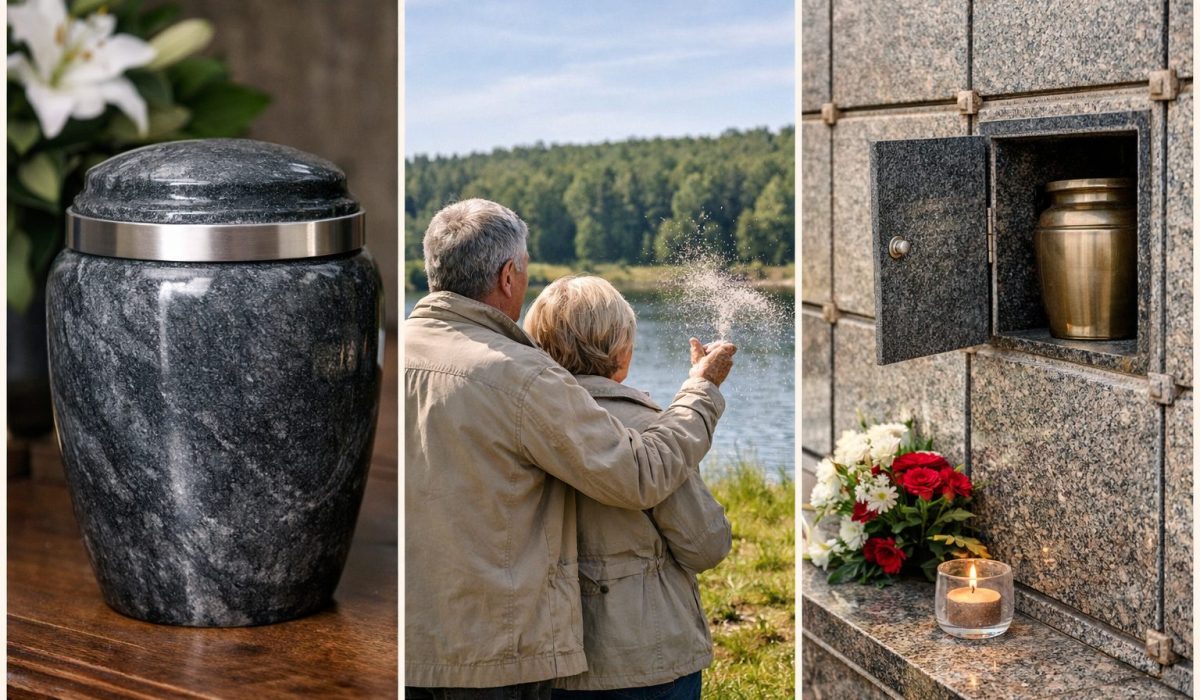 Trois solutions concrètes pour le délai légal pour décider du devenir des cendres : urne funéraire, dispersion des cendres dans la nature et columbarium