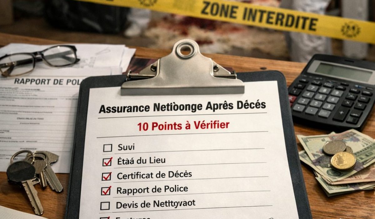 10 points à vérifier pour obtenir une prise en charge assurance pour un nettoyage après décès