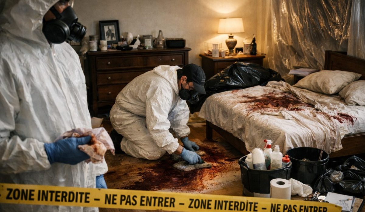Intervention professionnelle de nettoyage après décès dans un logement dans le cadre d’une succession